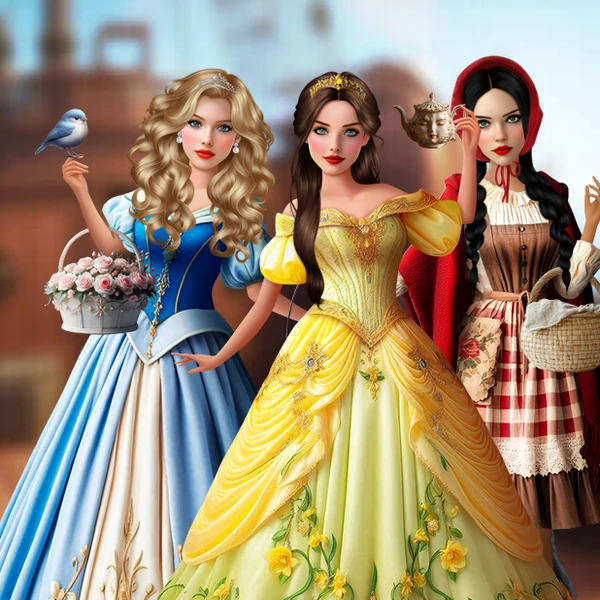 Fairytale Heroines Dress Up: Makeup and Outfits