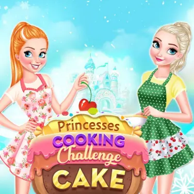 Princesses Cooking Challenge: Cake