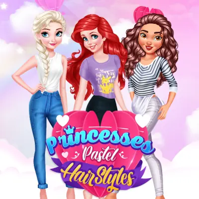 Princesses Pastel Hairstyles